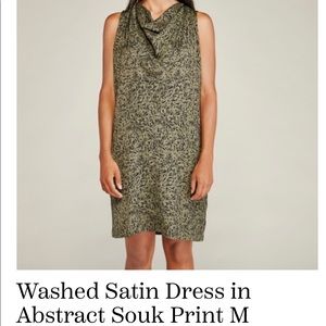 NWT H Halston washed satin dress